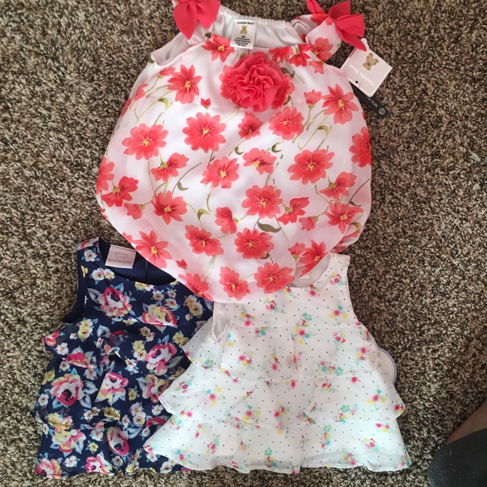 Baby girl tops and romper